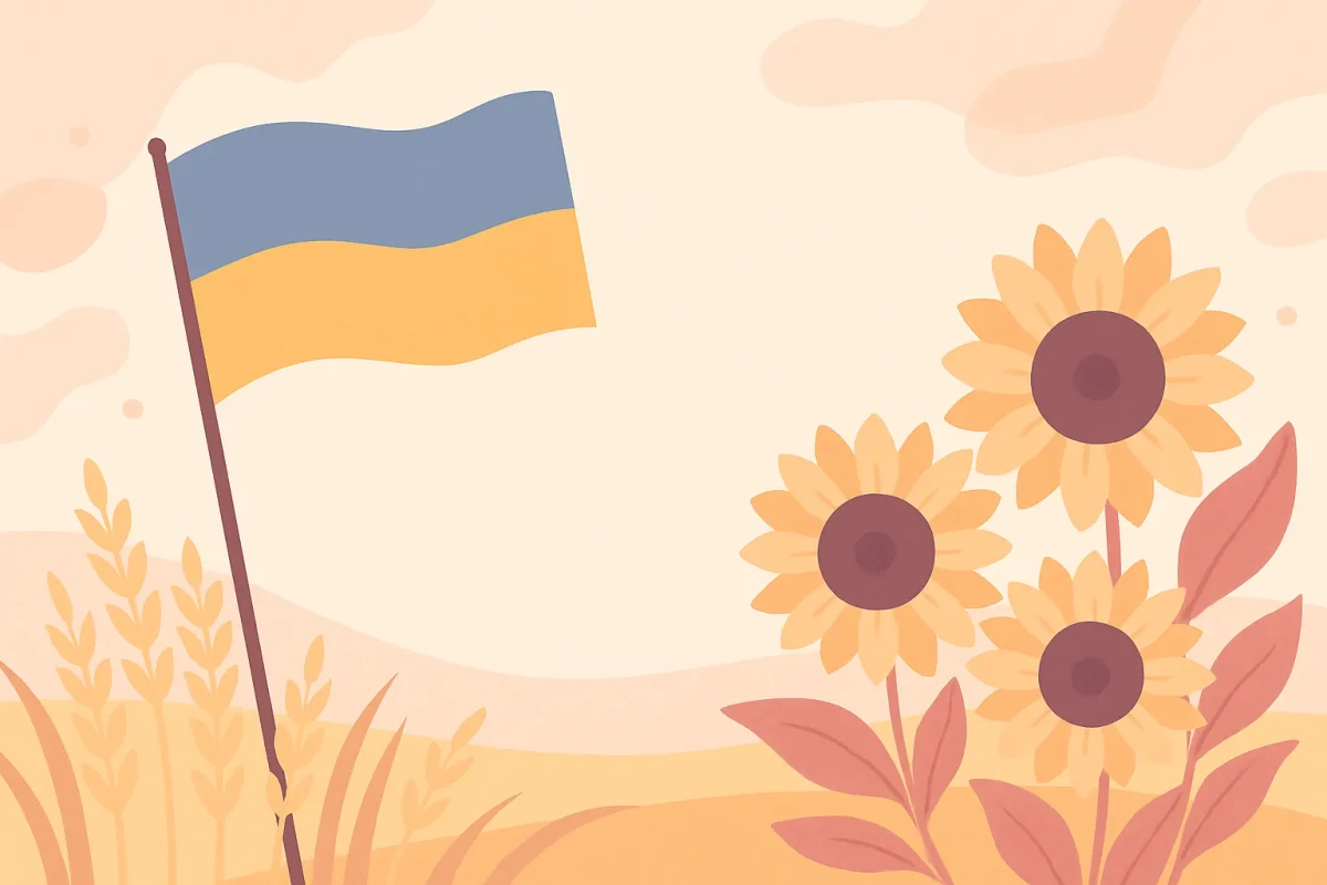 Привітання з Днем Незалежності України — зворушливі та короткі — картинка без напису
